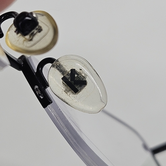 Kenzo black rectangular floral half-rim eyeglasses FOR FRAMES ONLY 52 17 135 - Picture 6 of 7